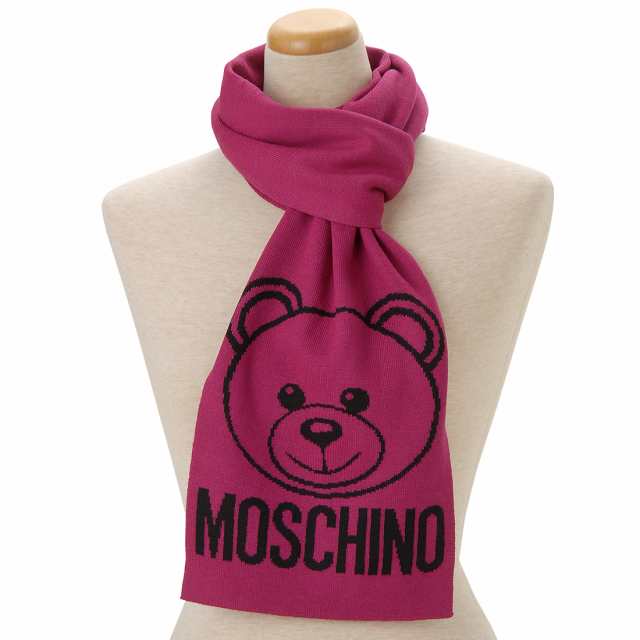 Moschino モスキーノ マフラー スカーフ レディース フューシャピンク ...