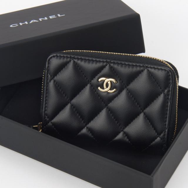 シャネル CHANEL コインケース AP0216 Y01295 C3906 マトラッセ ココマーク