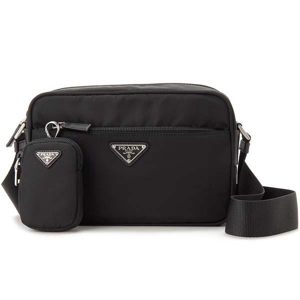 PRADA カメラバッグ ショルダーバッグ ブラック 三角ロゴ