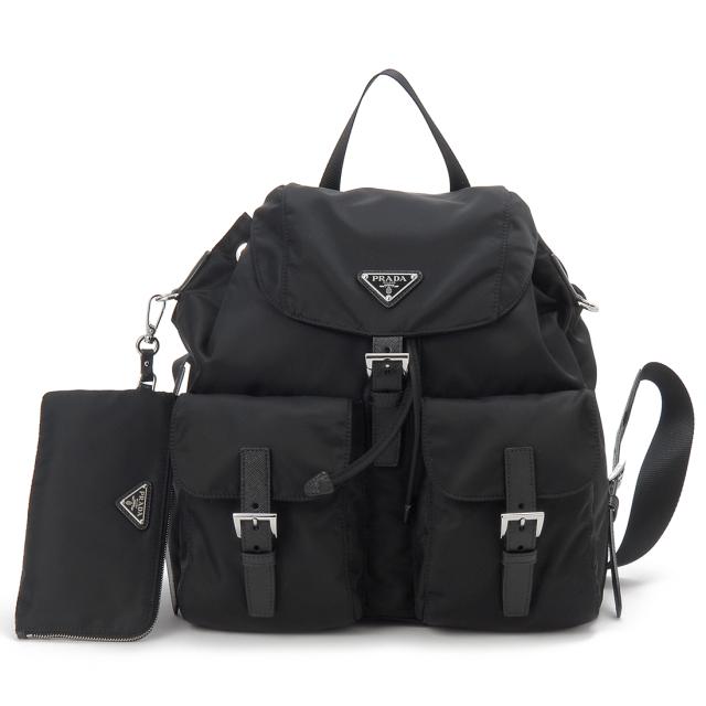 PRADA プラダ リュック バックパック レディース ブラック 1BZ811 RV44 F0002 OTM