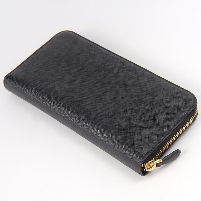 プラダ PRADA ラウンドファスナー長財布 1ML506 QHH F0002 サフィアーノ レザー ブラック_1