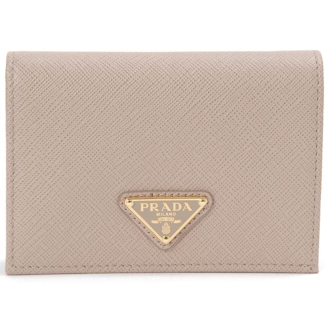PRADA プラダ 財布 二つ折り財布 1MV021 QHH ネロ サフィアーノ
