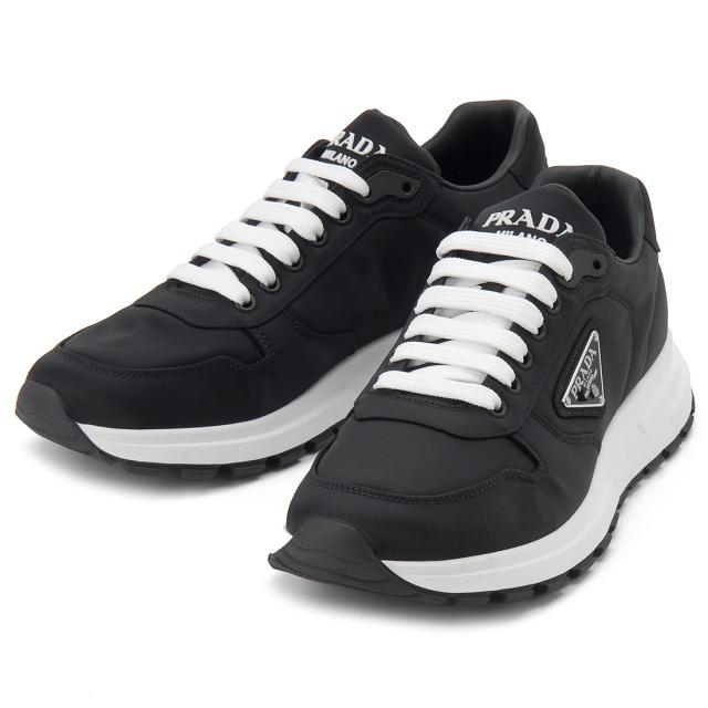PRADA プラダ スニーカー メンズ ブラック 2EE369 3LFV F0632 トライアングルロゴ