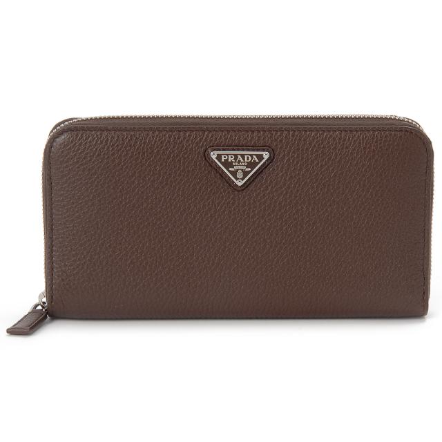 PRADA ブラウンレザー長財布 タグ付き PRADA ブラウンレザー長財布 タグ付き プラダ(PRADA)の長財布