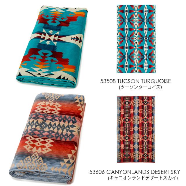 Pendleton フリースブランケット ネイティブデザイン 162x203cm