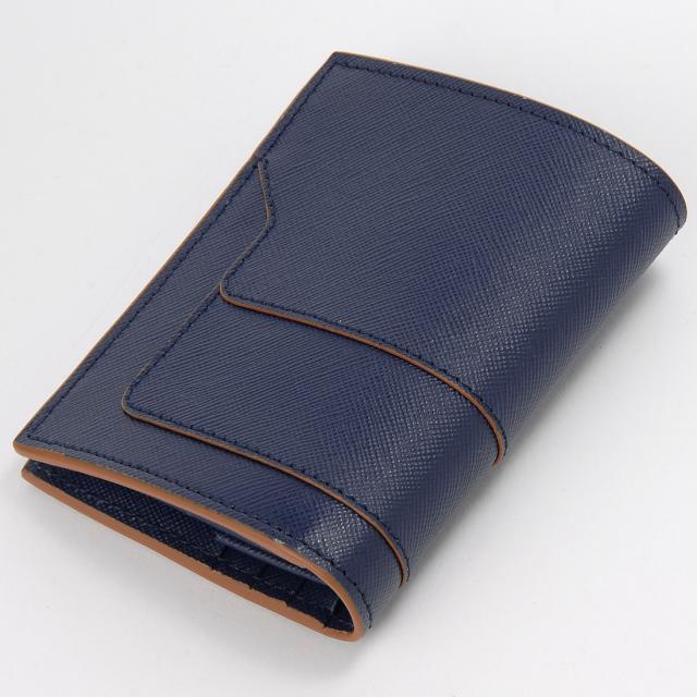 MARNI マルニ 二つ折り財布 レディース ブルーブラック PFMOQ14U26 Z571Mの通販は