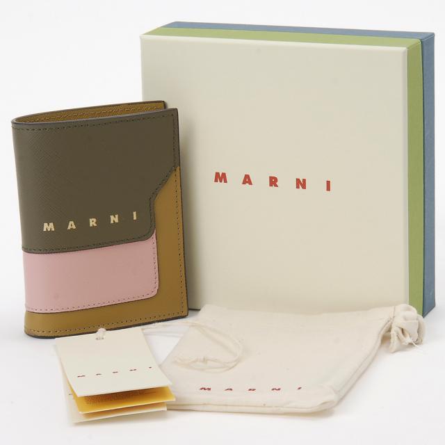 マルニ MARNI 二つ折り財布 レディース ディープセージ PFMOQ14U28 ZO957_4