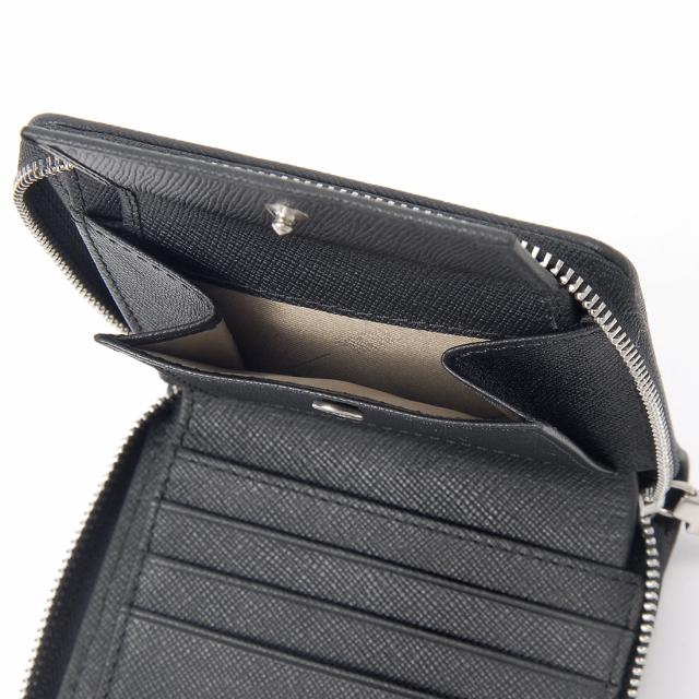 PRIMA CLASSE プリマクラッセ 二つ折り財布 メンズ ブラック W077 6426