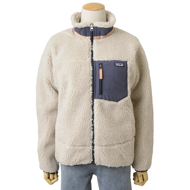 Patagonia パタゴニア フリースジャケット レディース キッズ ブルー 65625 NTSB RETRO-X JACKETの通販は