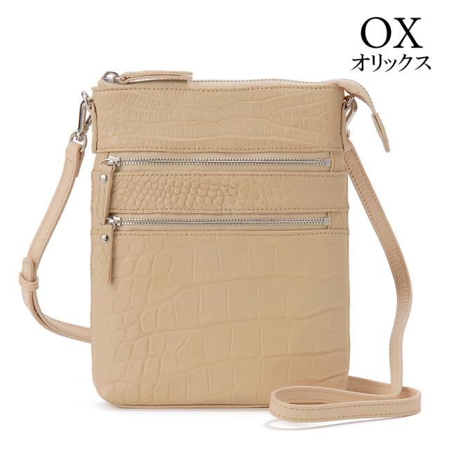 RODANIA ロダニア マットクロコダイル スリムポシェットショルダー マットクロコダイル ワニ革 スリムポシェット ショルダーバッグ