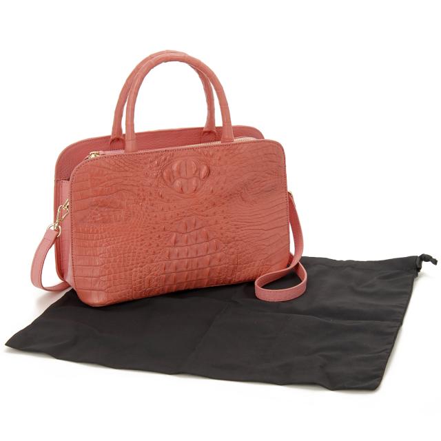 RODANIA ロダニア 2WAY ワニ革 クロコダイル ハンドバッグ ショルダー  