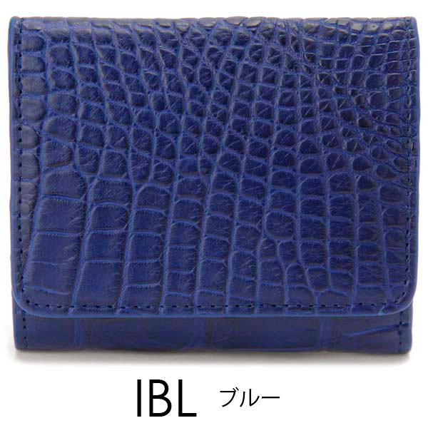 RODANIA ロダニア クロコダイル ネイビー コンパクトサイフ 財布 アイ 
