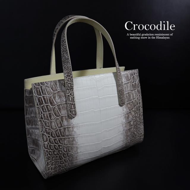 ヒマラヤ クロコダイル ハンドバッグ 2WAYショルダーバッグ レディース RODANIA ロダニア ワニ革 高級皮革