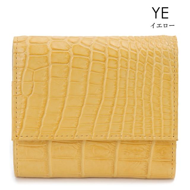 マットクロコダイル 三つ折り財布 ワニ革 本革 RODANIA ロダニア 開運