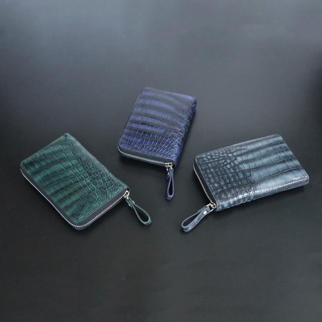 RODANIA ロダニア グラデーション クロコダイル 二つ折り財布 高級皮革 高級財布 高級素材メンズ特選_4