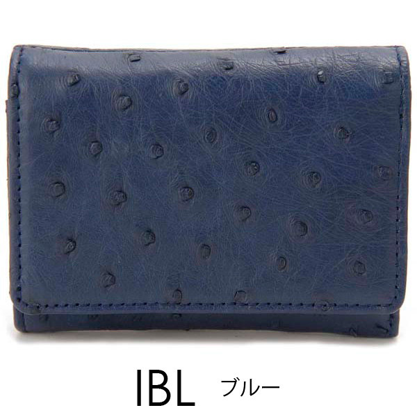 Ostrich オーストリッチ 三つ折り財布 コンパクト財布 本革 メンズ 