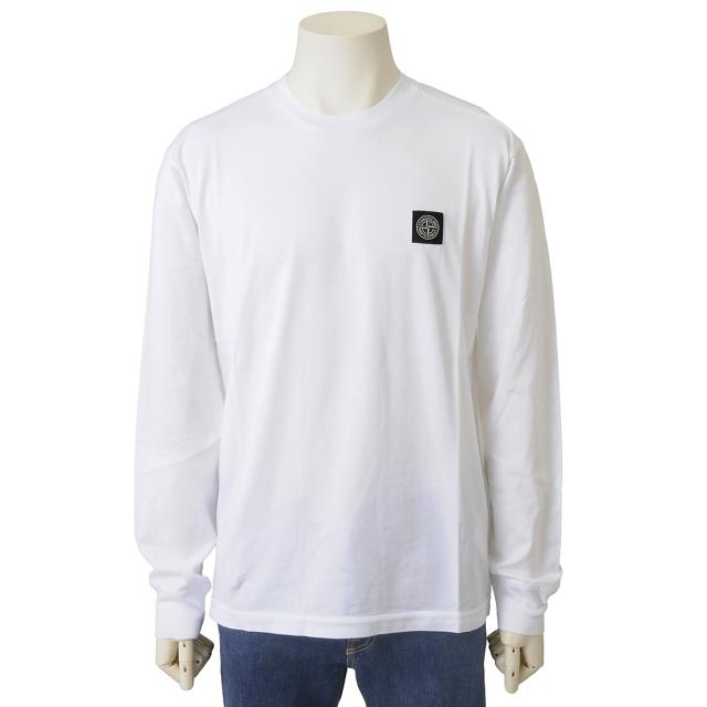 STONE ISLAND ストーンアイランド 長袖Tシャツ ロンT メンズ ホワイト 2100227 V0001