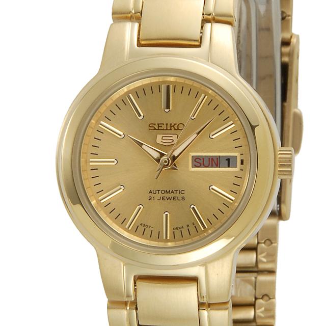 SEIKO セイコー5 レディース SESYME46K 自動巻き ゴールド