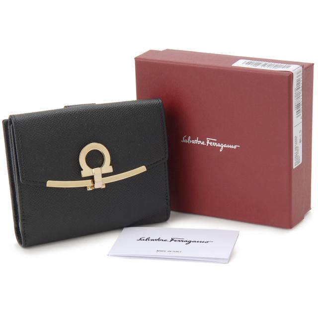 Ferragamo フェラガモ 二つ折り財布 レディース 22 C877 673998 ガンチーニ_4