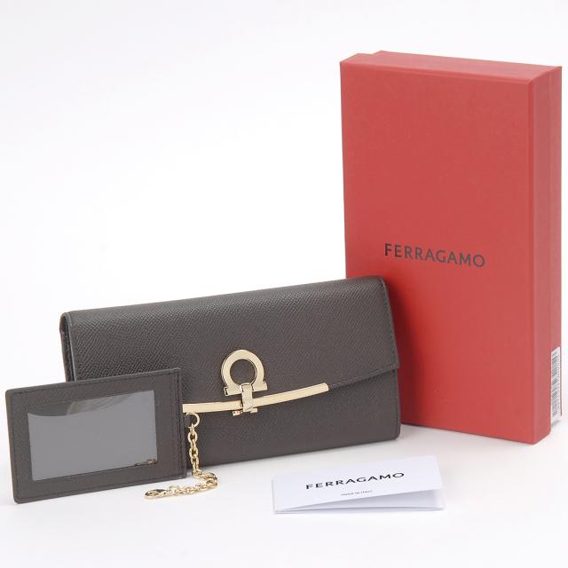 Ferragamo フェラガモ 長財布 レディース ブラウン 22 D150 770282