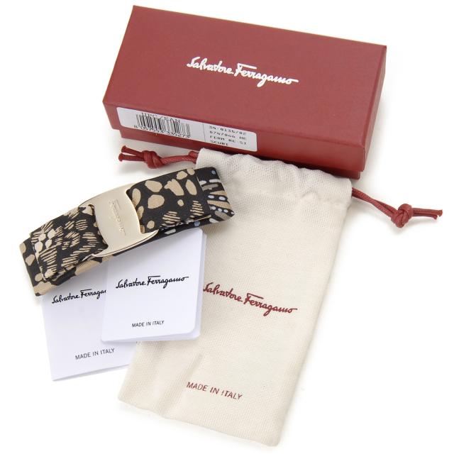 Salvatore Ferragamo サルヴァトーレ フェラガモ バレッタ ヘアクリップ 髪留め リボン 34 0135 747066_2