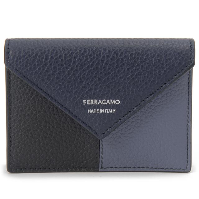 Ferragamo フェラガモ カードケース メンズ 66 1682 785634 FERRAGAMO COLOR BLOCK