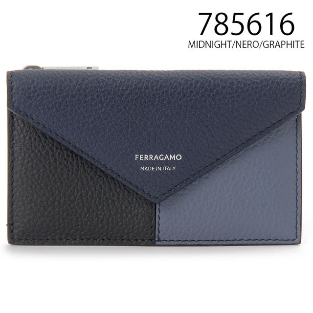 Ferragamo フェラガモ カードケース メンズ 66 1684 FERRAGAMO COLOR BLOCK_6