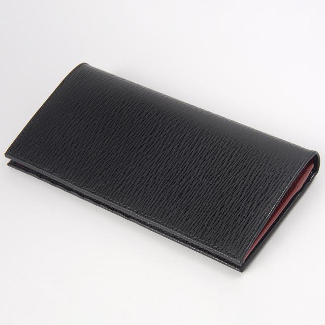 Ferragamo フェラガモ 長財布 メンズ ブラック 66 A069 686018 REVIVAL GANCIO BICOLOR_1