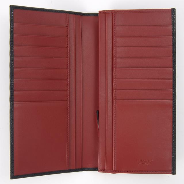 Ferragamo フェラガモ 長財布 メンズ ブラック 66 A069 686018 REVIVAL GANCIO BICOLOR_2