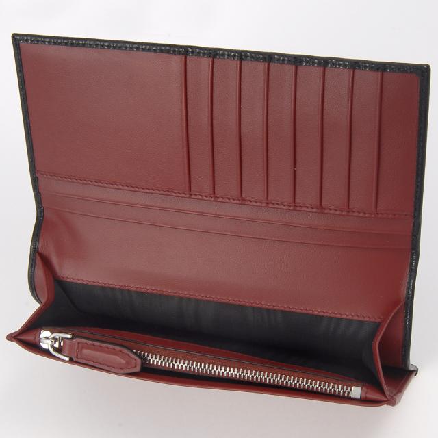 Ferragamo フェラガモ 長財布 メンズ ブラック 66 A069 686018 REVIVAL GANCIO BICOLOR_3