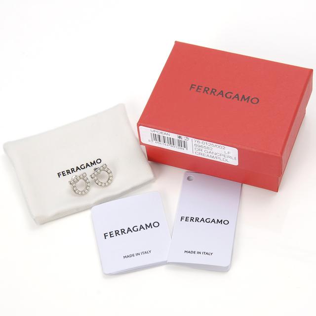 フェラガモ レディース ピアス76 0125 002 0696582 Ferragamo フェラガモ ピアス レディース シルバー 76 0125