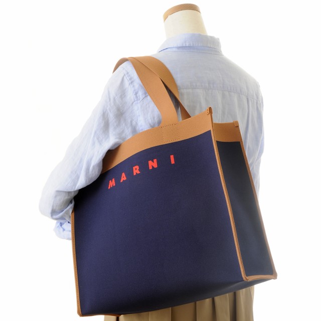 MARNI マルニ トートバッグ レディース SHMP0076A2 ZO195 キャンバス 