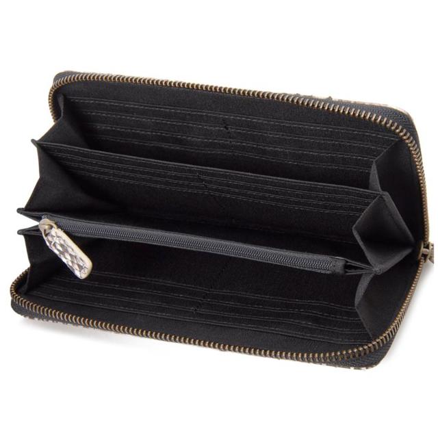 ダイヤモンドパイソン 長財布 ヘビ革 本革 メンズ レディース RODANIA