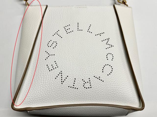 訳あり 正面左側側面、背面に若干の黄ばみあり STELLA McCARTNEY 