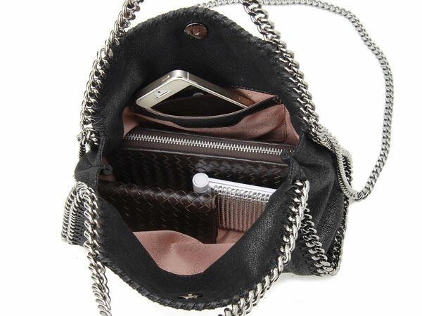 STELLA McCARTNEY ステラマッカートニー ファラベラ トートバッグ 371223W9132 1000 ショルダーバッグ ブラック×シルバー 新品_5