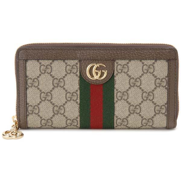 グッチ GUCCI ラウンドファスナー長財布 レディース ベージュ 523154 96IWG 8745 OPHIDIA オフィディア 長財布