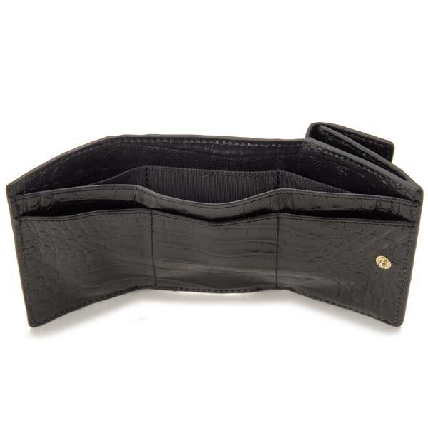 ロダニア RODANIA クロコダイル 三つ折り財布 RDOC9609 ワニ革