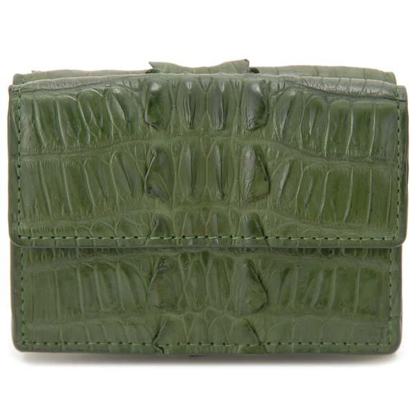 ロダニア RODANIA クロコダイル 三つ折り財布 RDOC9609 ワニ革