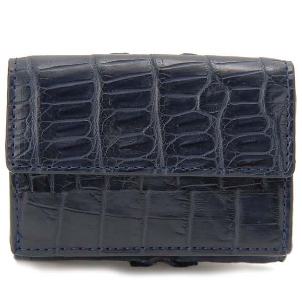 ロダニア RODANIA クロコダイル 三つ折り財布 RDOC9609 ワニ革