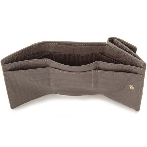 ロダニア RODANIA クロコダイル 三つ折り財布 RDOC9609 ワニ革