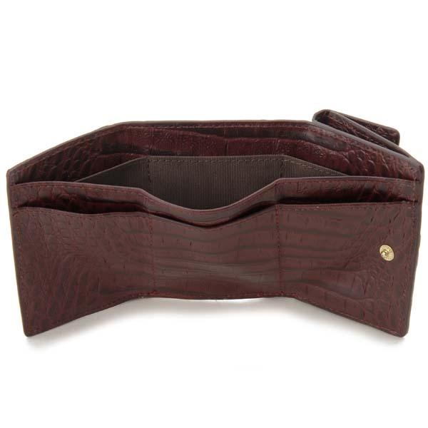 ロダニア RODANIA クロコダイル 三つ折り財布 RDOC9609 ワニ革