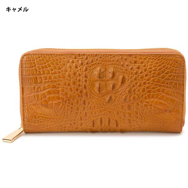 ロダニア RODANIA クロコダイル 財布 ラウンドファスナー長財布