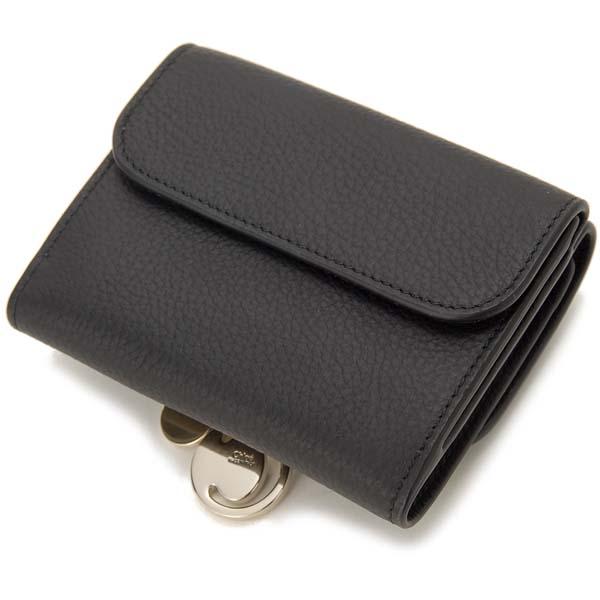 Chloe クロエ 三つ折り財布 レディース ブラック 21WP945 F57 001 ALPHABET アルファベット コンパクト財布_1