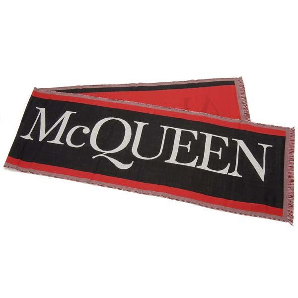 ALEXANDER MCQUEEN アレキサンダーマックイーン マフラー メンズ レディース ブラック 6602944200Q 1078の通販は