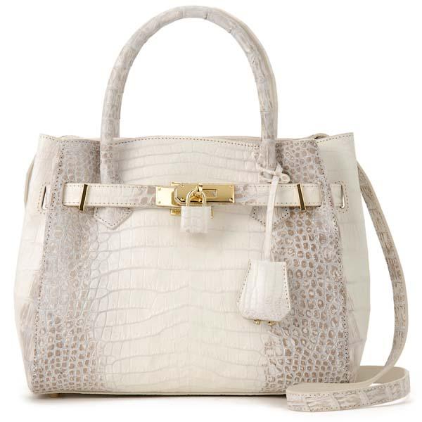 RODANIA ロダニア ヒマラヤ染 クロコダイル ハンドバッグ レディース RDOC10458HM