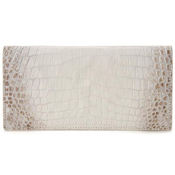 RODANIA ロダニア ヒマラヤ染 クロコダイル 無双 長札入れ 長財布