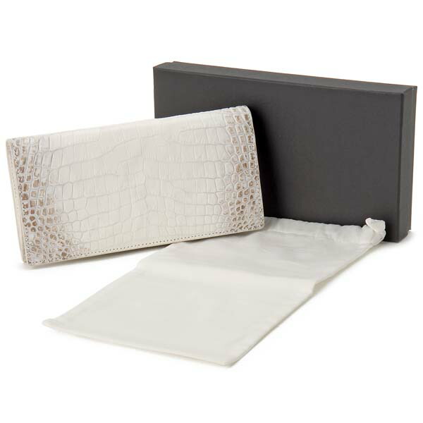 RODANIA ロダニア ヒマラヤ染 クロコダイル 無双 長札入れ 長財布