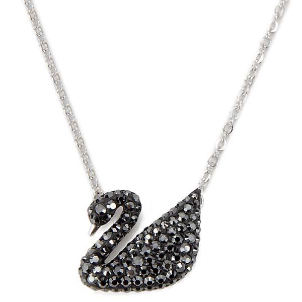 Swarovski スワロフスキー ネックレス レディース 5347329 SWAN スワン 白鳥 ブラックの通販は 10,433円