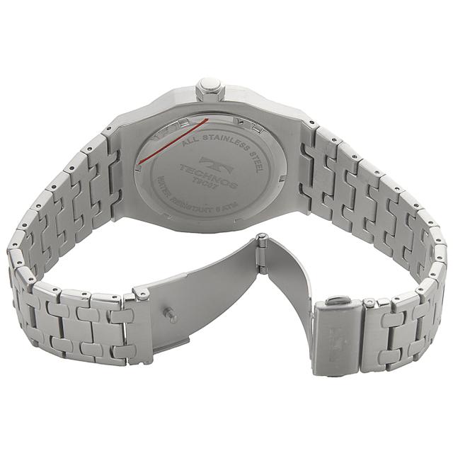TECHNOS テクノス メンズ 腕時計 ブラック T9C07SH デイト 格子ダイアル_2