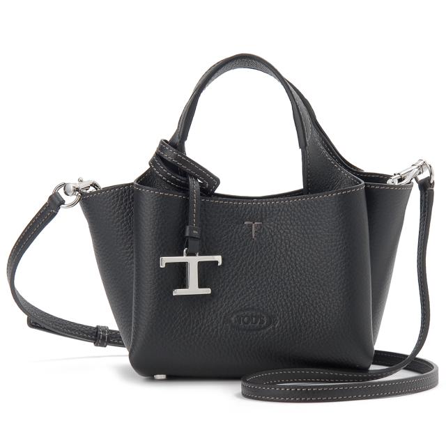 TOD'S トッズ ショルダーバッグ レディース ブラック XBWAPAFL000 QRI BK MICRO BAG